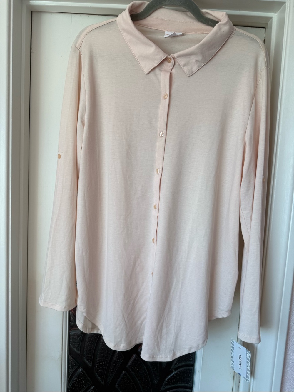 LuLaRoe Pale Pink Men’s Button-Down Shirt